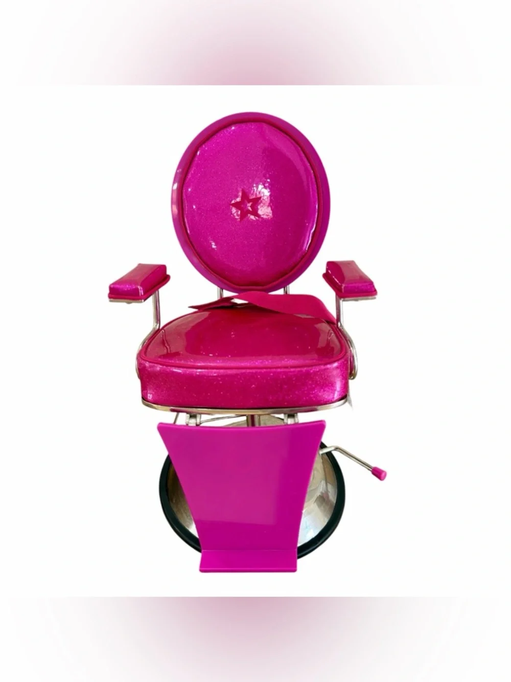 American Girl Pink Sparkle Styling Chair + Salon/Hair Supplies + Book Retired‎
